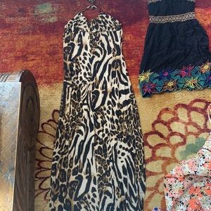 Leopard print maxi dress